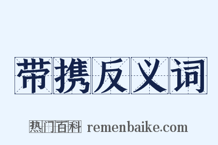 带携反义词是什么意思的图片